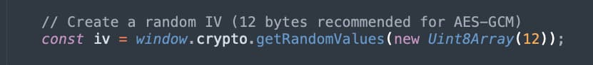 Figure 3 - Generating a Random IV Fig3 Kirk Web Crypto